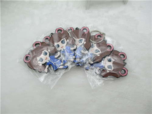 PVC單色印刷鑰匙扣－長安大學(xué)禮品掛件3